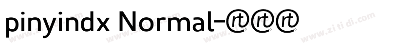 pinyindx Normal字体转换